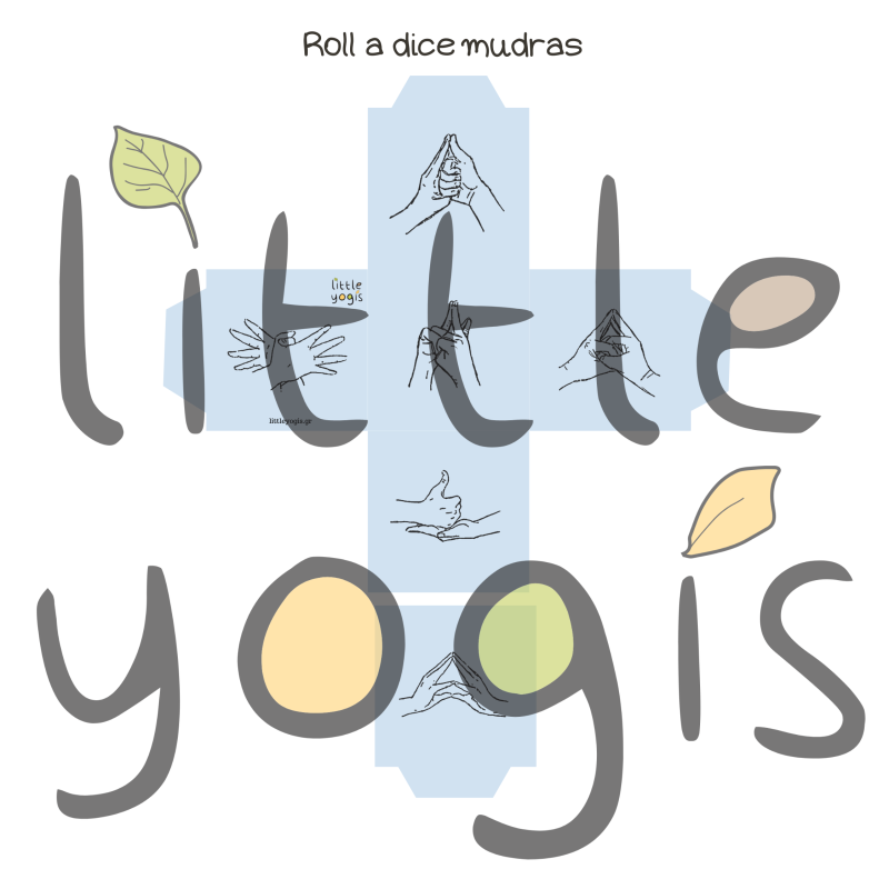 roll a dice mudras/kids yoga